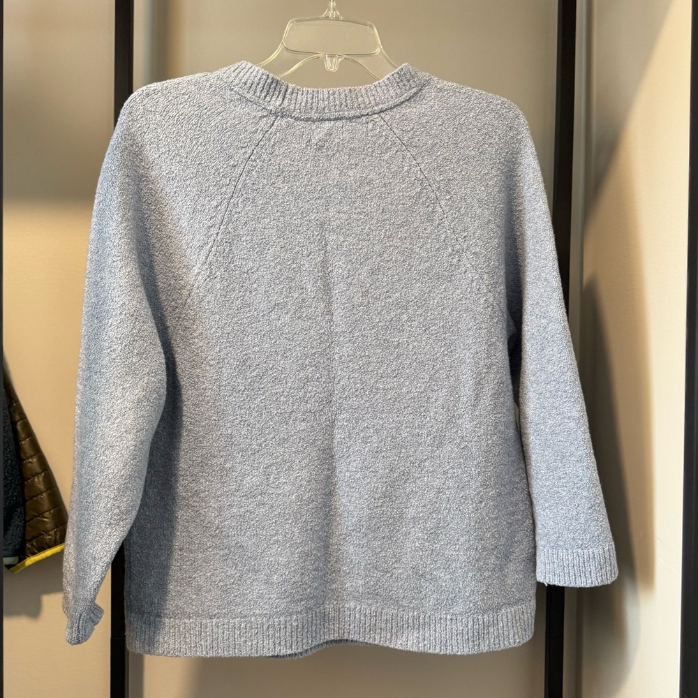 J. Jill Pure Jill Light Blue Cozy Concepts Boucle Sweater Petite S - Picture 3 of 6
